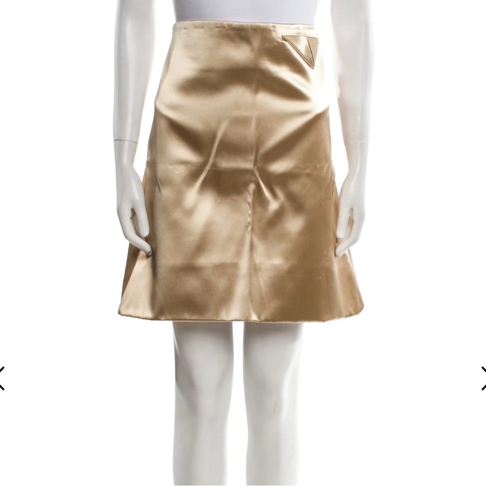 Bottega Veneta Gold Pencil Skirt